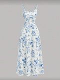 Vestido Infantil Blue Garden
