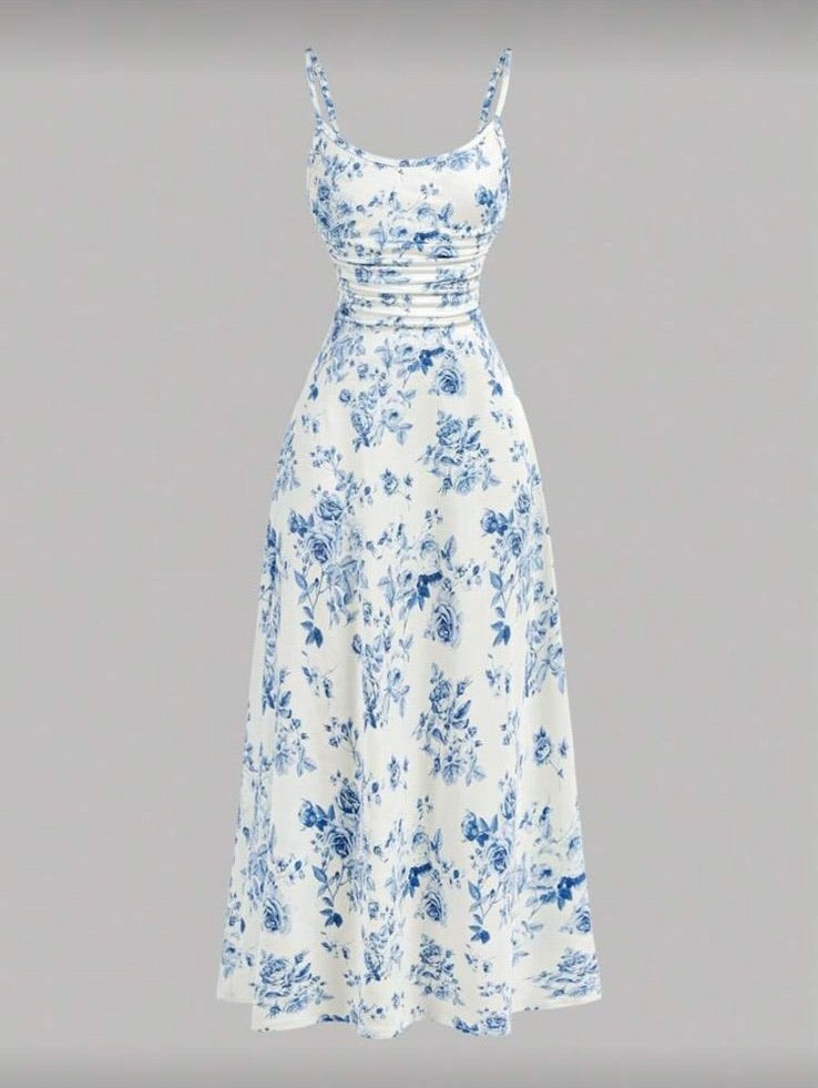 Vestido Infantil Blue Garden