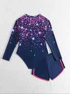 Traje de Baño Infantil Galaxy Splash Rosa