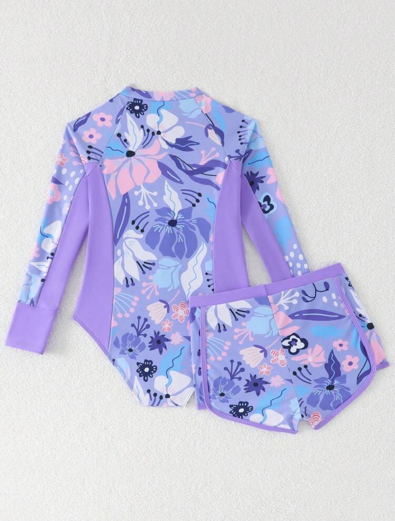 Traje de Baño Infantil Lavanda Bloom