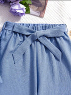 Conjunto de niña Elegante Azul Cielo