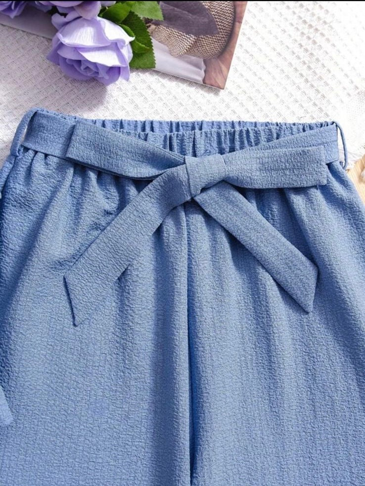 Conjunto de niña Elegante Azul Cielo