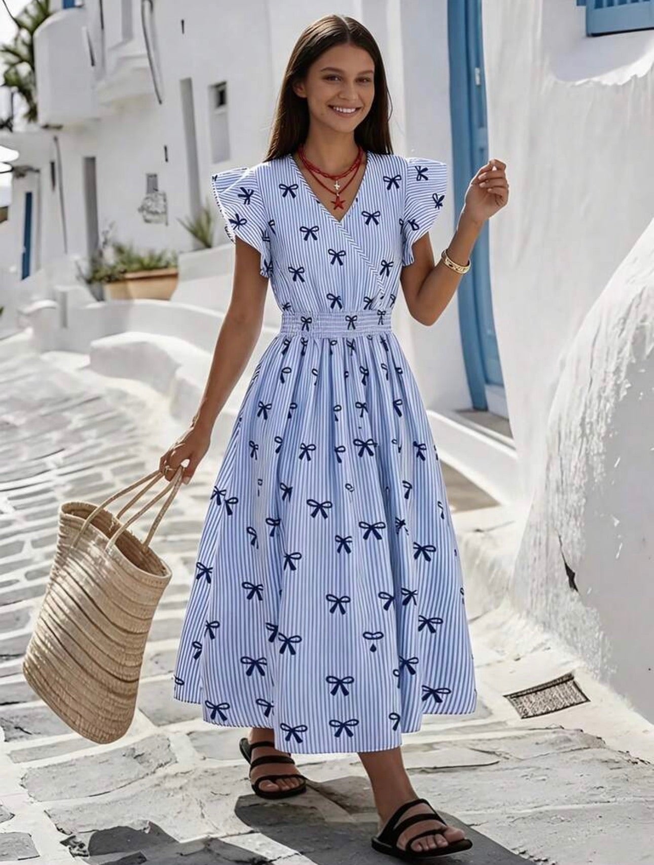 Vestido Infantil Blue Ribbon