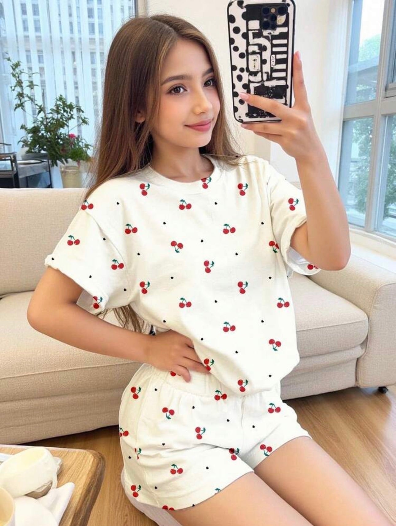 Conjunto de niña Cherry Summer