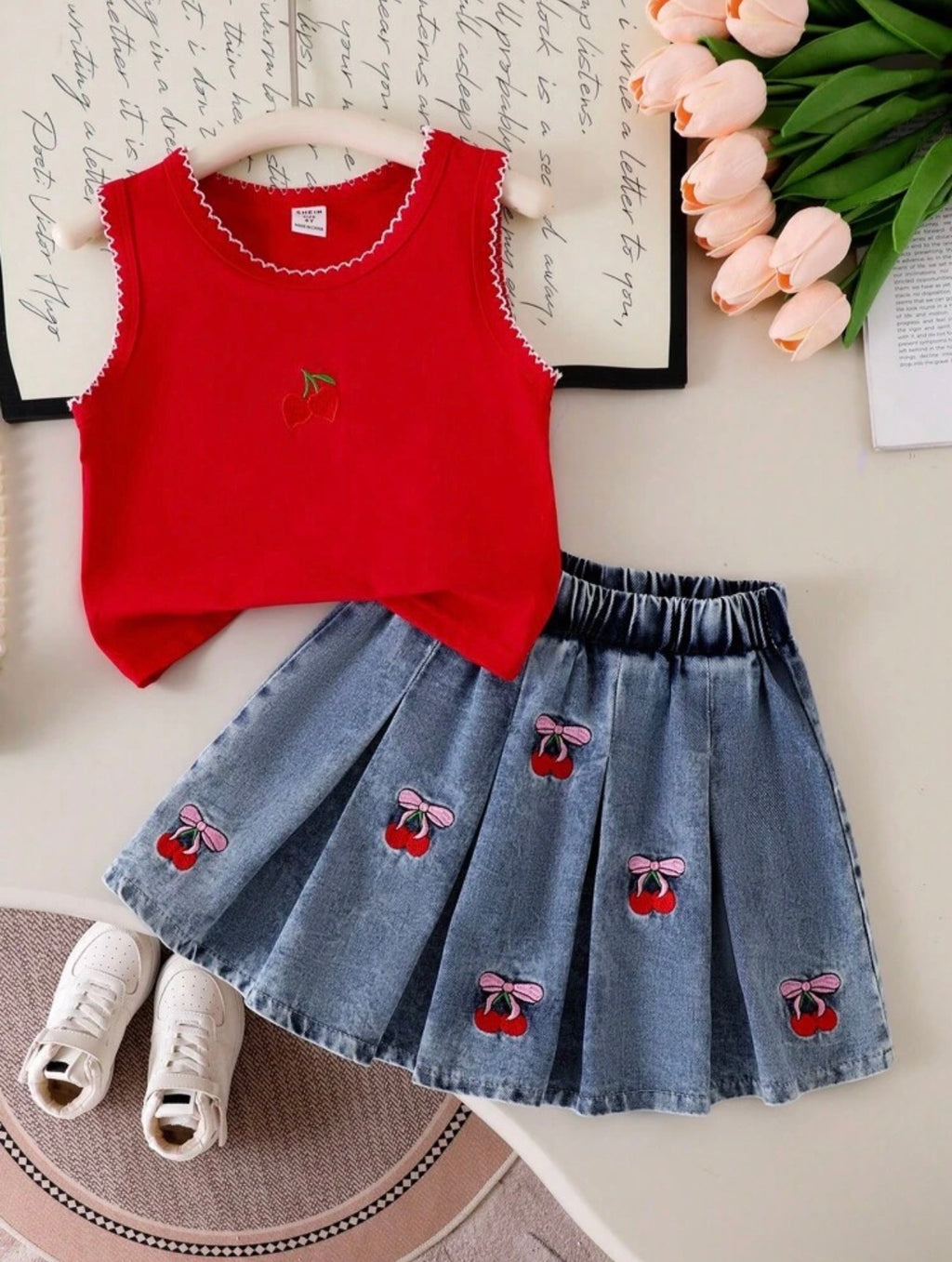 Conjunto Infantil Cereza Denim