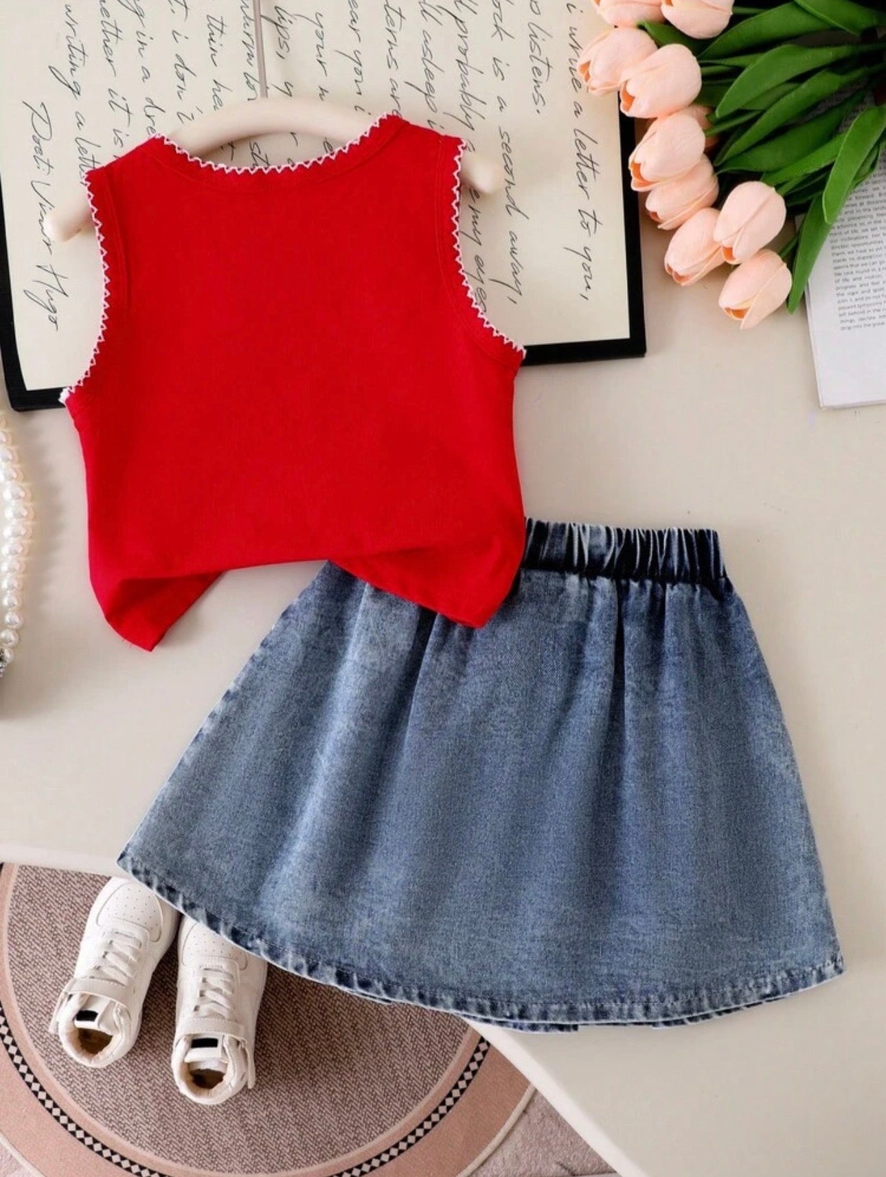 Conjunto Infantil Cereza Denim