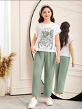 Conjunto de Niña Green Bow Style