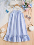 Vestido Infantil Blue Breeze