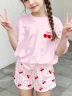 Conjunto de Niña Cherry Pink