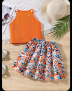 Conjunto de niña Floral Sunset