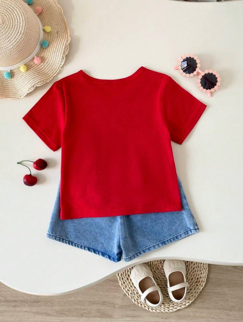 Conjunto Falda Short para Niña Cherry Sweet