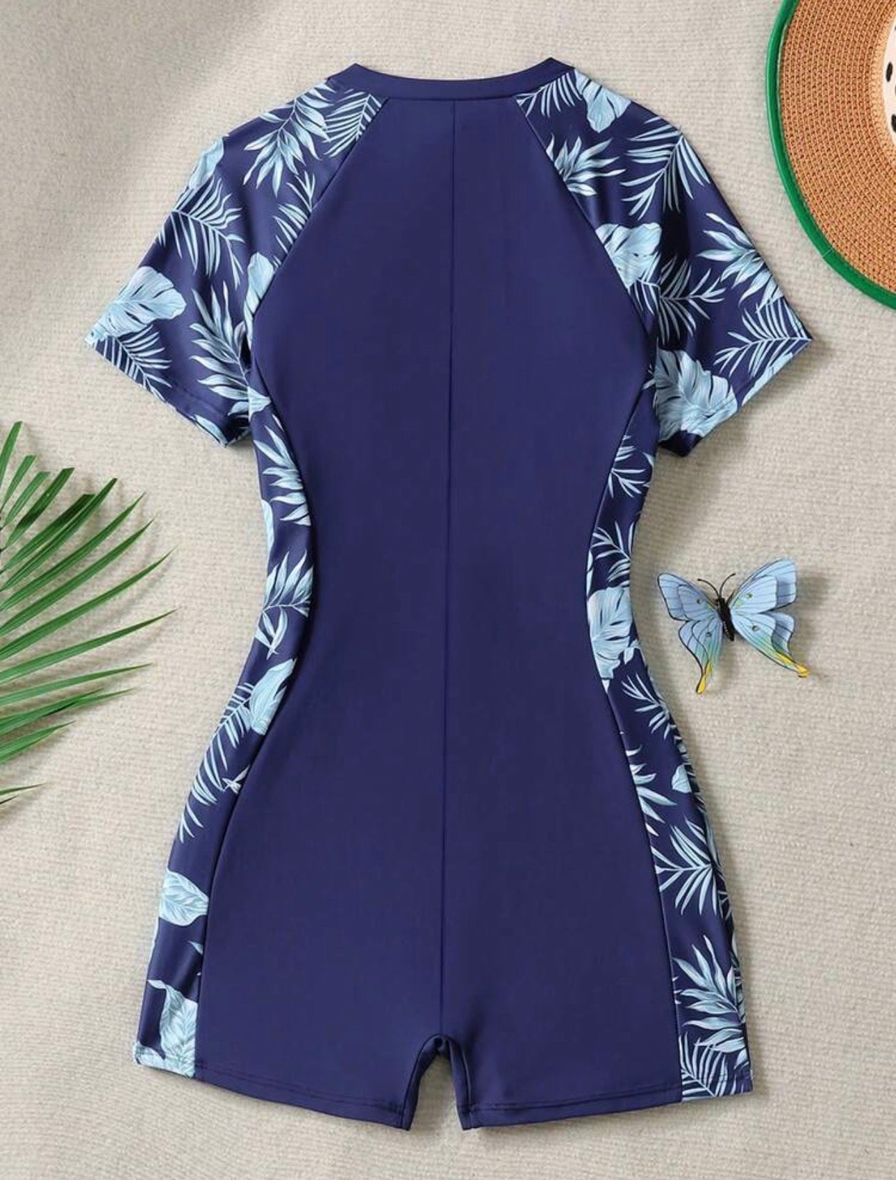 Traje de Baño Infantil Tropical Azul