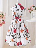 Vestido Infantil Rosas Encantadas