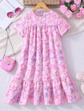 Vestido Infantil Jardín de Ensueño