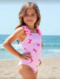 Traje de Baño Infantil Pink Stripes