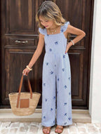 Enterizo de Niña Blue Bow Stripes