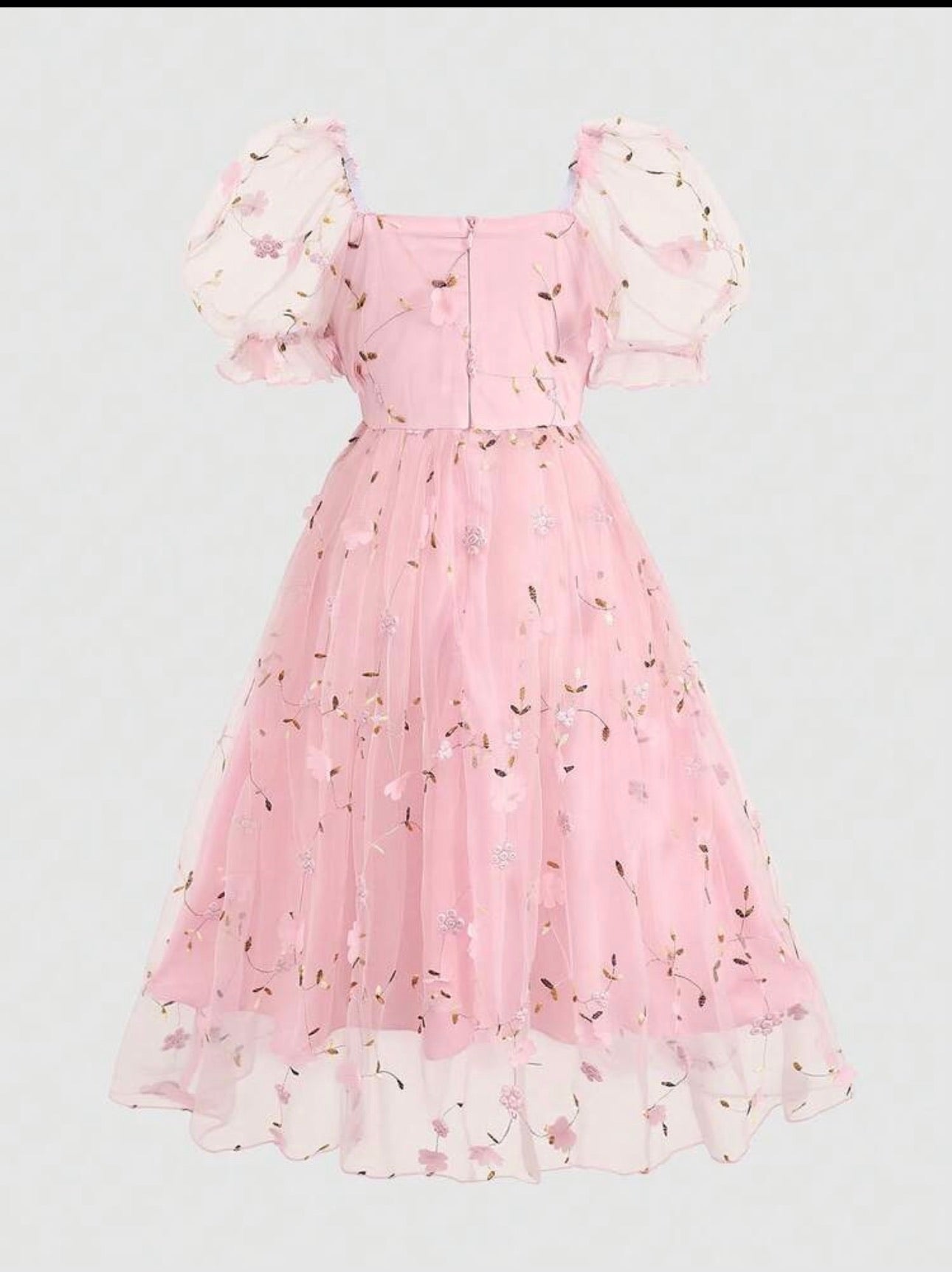 Vestido Infantil Princesa Rosa