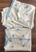 Pijama de Dama con Tulipanes Celeste