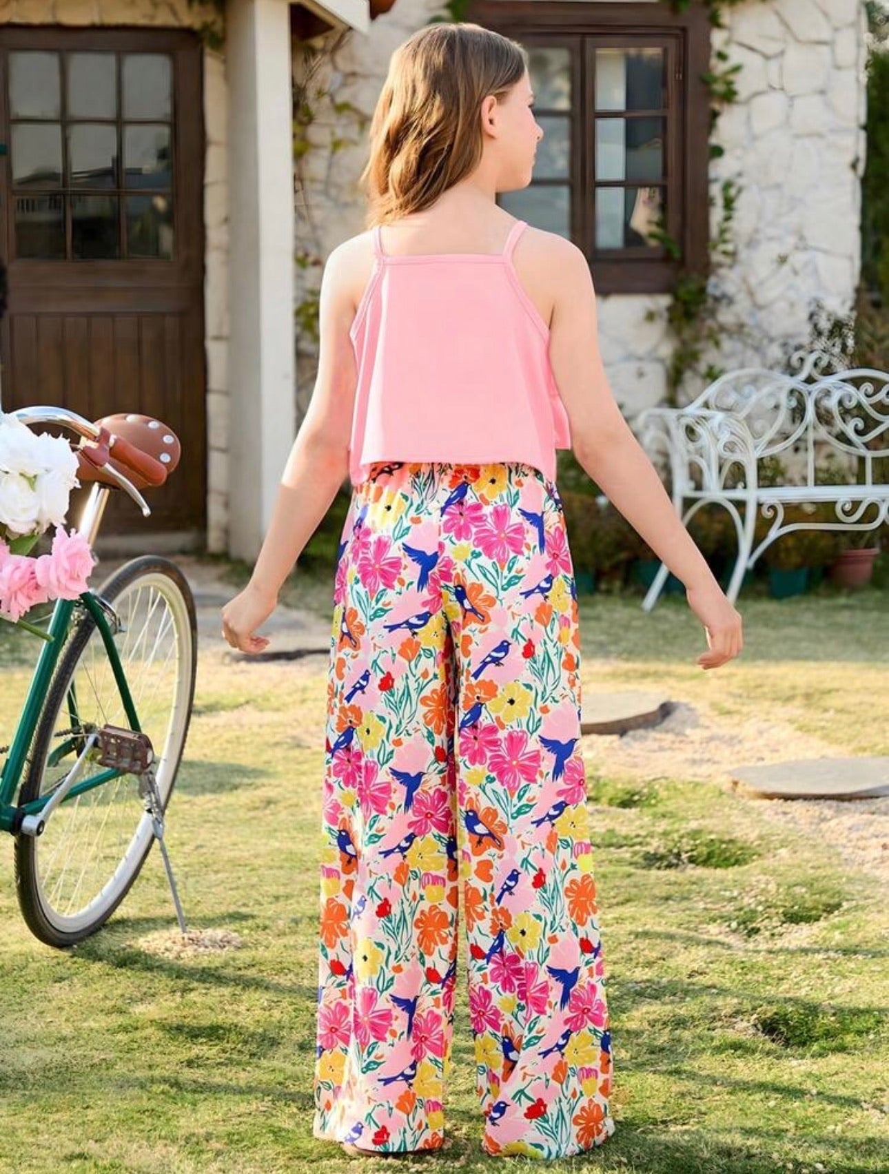 Conjunto de Niña Floral Ride
