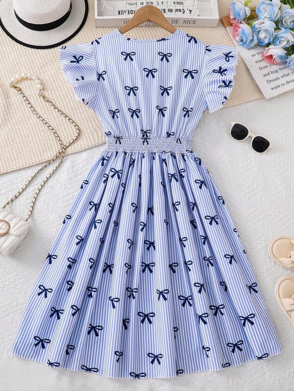 Vestido Infantil Blue Ribbon