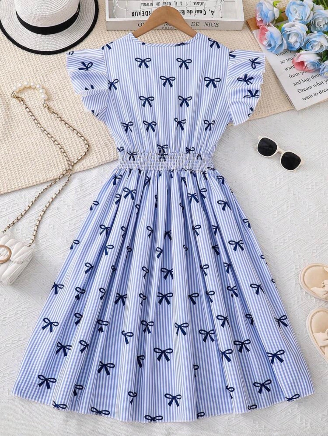 Vestido Infantil Blue Ribbon