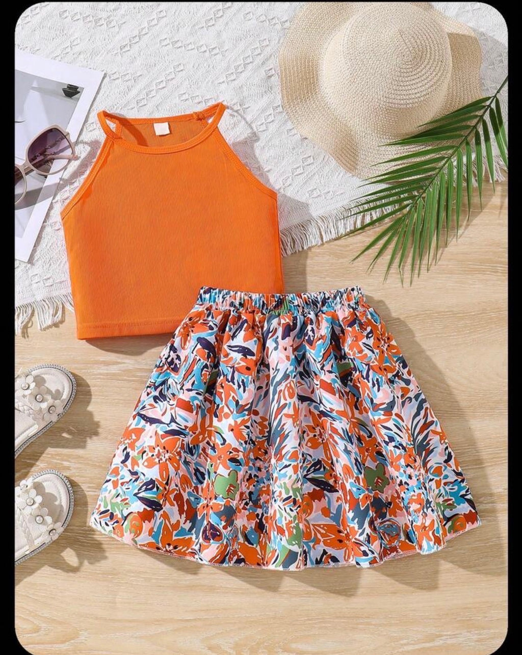 Conjunto de niña Floral Sunset