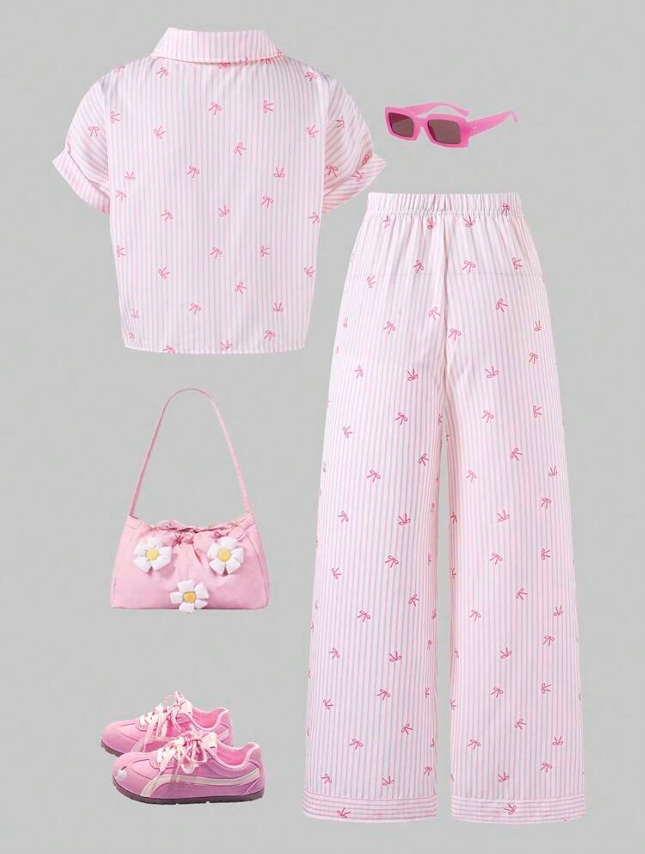 Conjunto Infantil Pink Ribbon