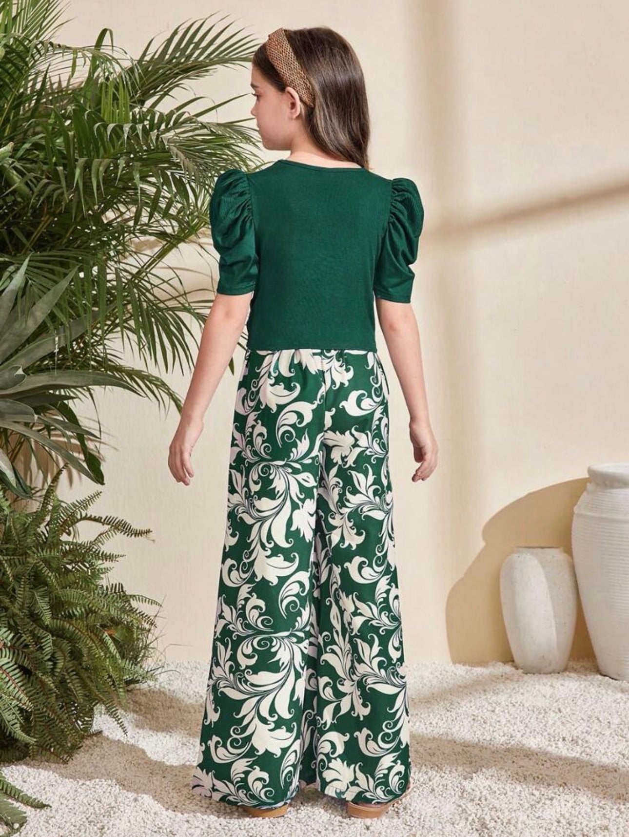 Conjunto de Niña Emerald Elegance
