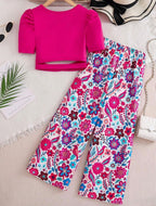 Conjunto de niña Floral Vibrante