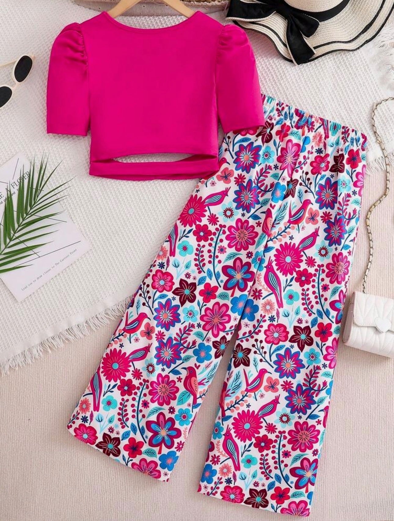 Conjunto de niña Floral Vibrante