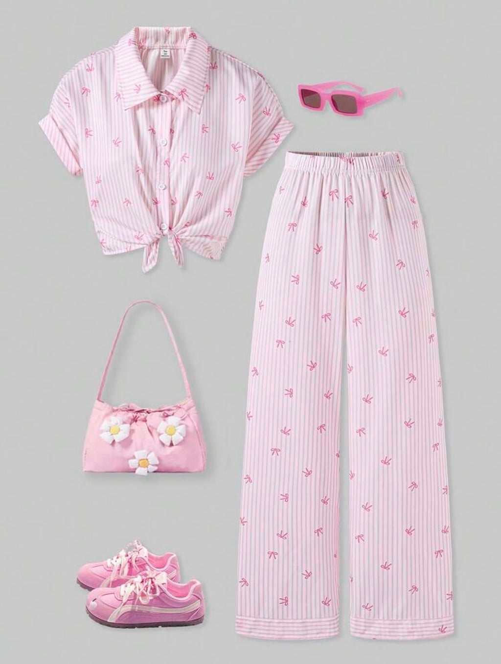 Conjunto Infantil Pink Ribbon