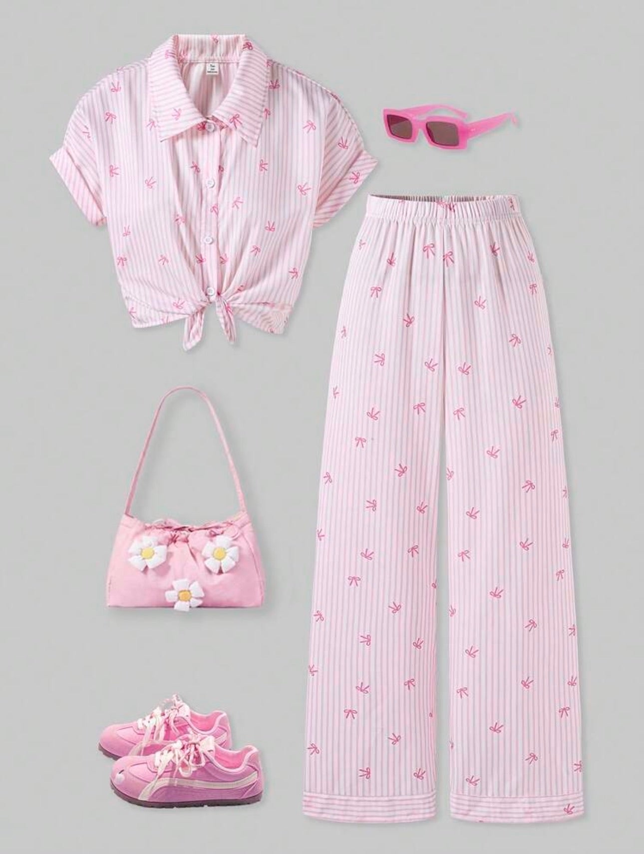 Conjunto Infantil Pink Ribbon