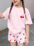 Conjunto de Niña Cherry Pink