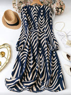 Vestido de Dama Midnight Chevron
