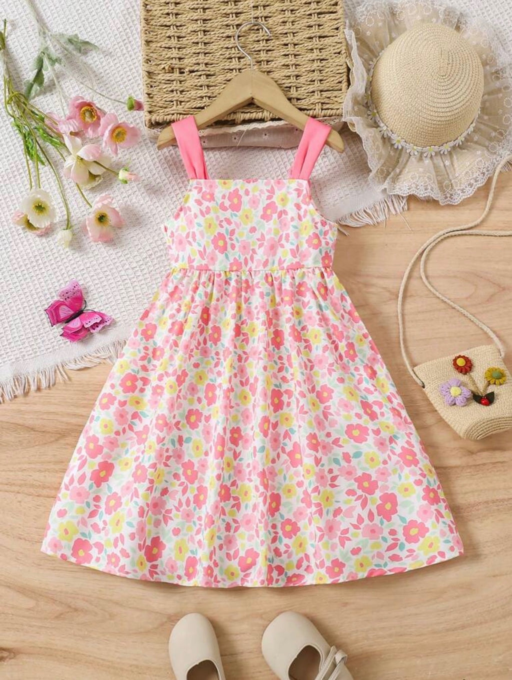 Vestido Infantil Primavera Rosa