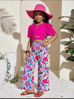 Conjunto de niña Floral Vibrante