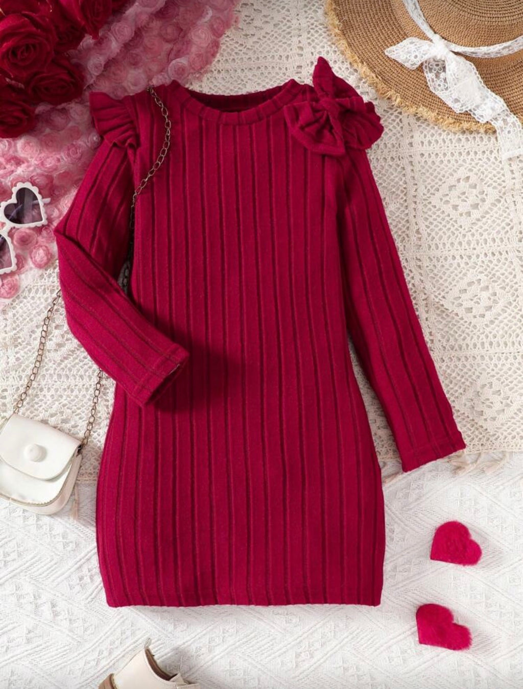 Vestido Infantil Pink Princess Bow