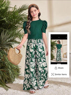 Conjunto de Niña Emerald Elegance