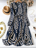 Vestido de Dama Midnight Chevron