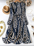 Vestido de Dama Midnight Chevron
