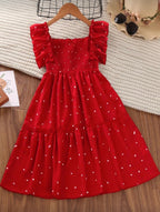 Vestido Infantil Cherry Dot