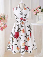Vestido Infantil Rosas Encantadas