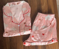 Pijama de Dama de Seda Pink Love