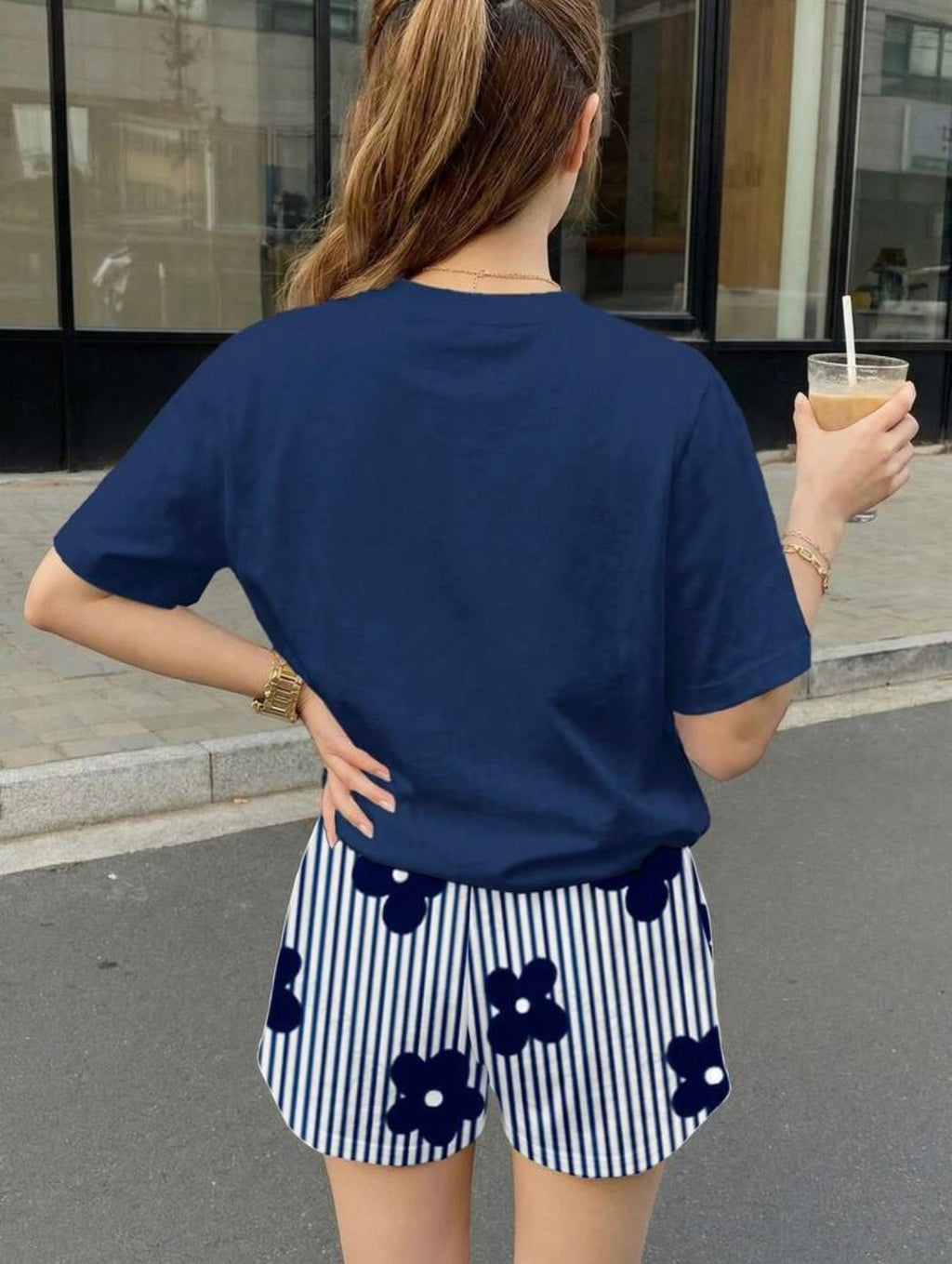 Conjunto Infantil Navy Daisy