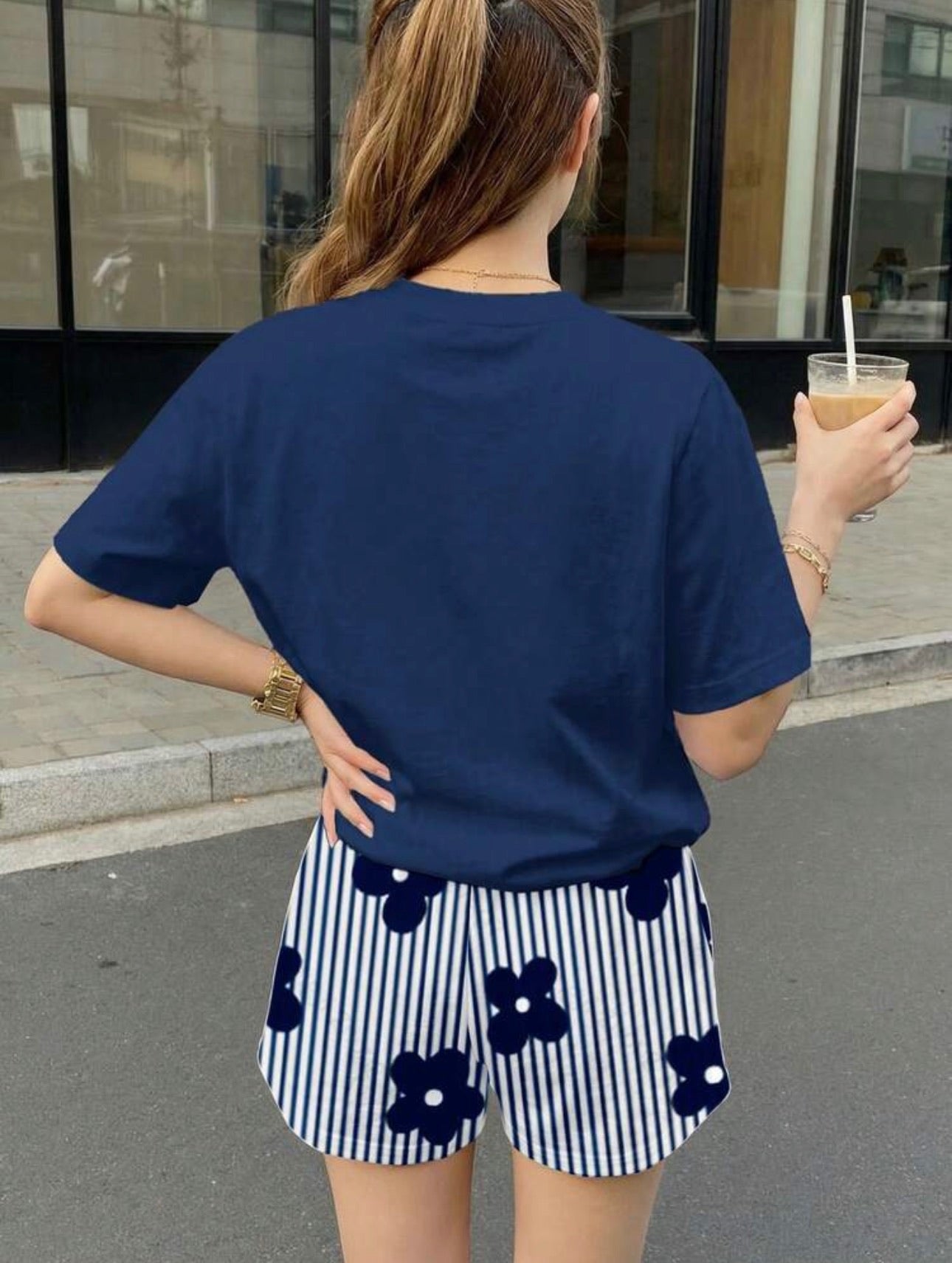Conjunto Infantil Navy Daisy