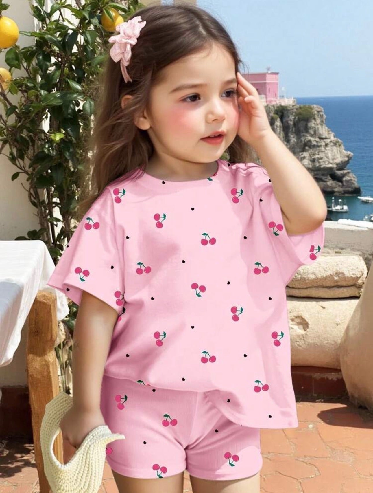 Conjunto de Niña Cherry Pink Short