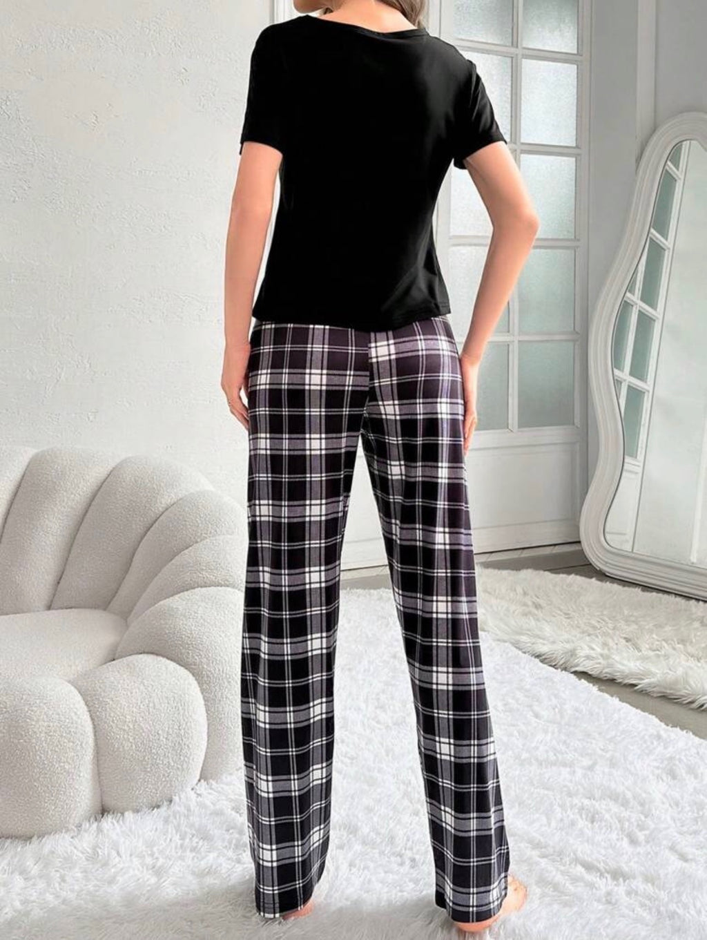 Pijama de Dama Corazones y Cuadros
