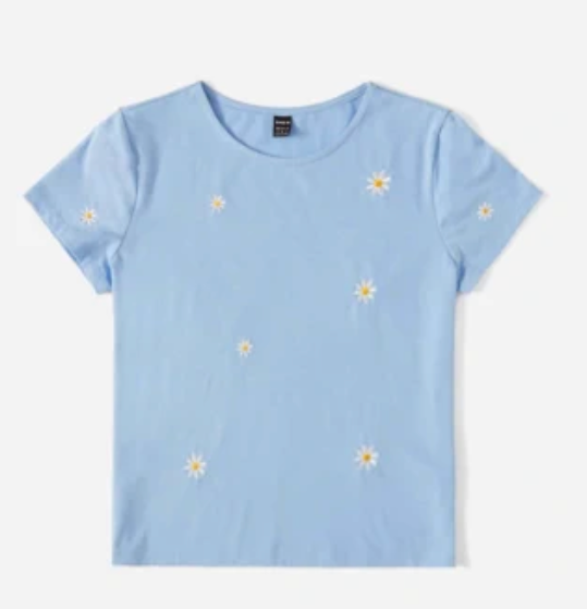 Blusa de Dama Sky Daisy Tee