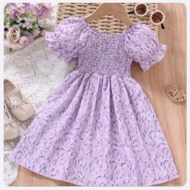Vestido Infantil Lavender Bloom