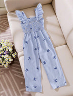 Enterizo de Niña Blue Bow Stripes